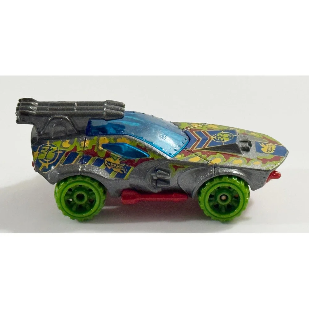 Hot Wheels Sting Rod‎ II Kids 1:64 Grey Dino Riders Camo Off-Road Toy Car DHT32